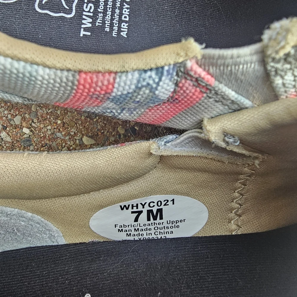 Twisted X Boots Hooey Slip On Loper Loafer Women's Sz 7 M Pink/Multi (NIB) - Picture 6 of 6